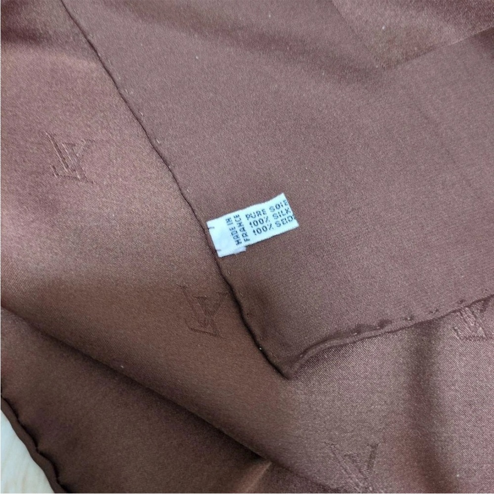Louis Vuitton Chocolate Monogram Scarf - Picture 11 of 13